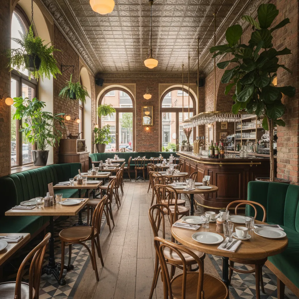 Sfeervolle interieur van Grand Café Breuren